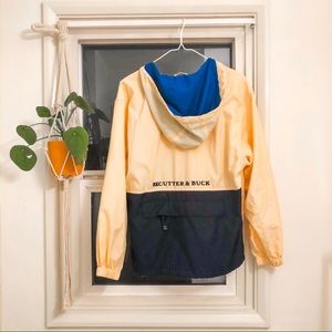 Cutter & Buck Navy, Blue & Yellow Hooded Jacket